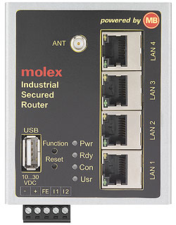 <b>Molex和MB Connect Line合作提供远程访问解决方案</b>